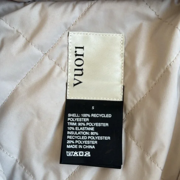 Vuori Sherpa Trench Coat Beige Size S - Picture 6 of 10